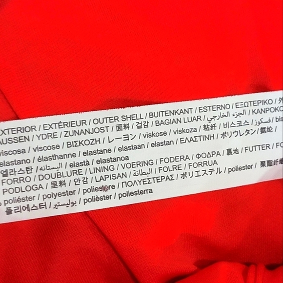 Zara Large Red White Stars Bodysuit with Side Zipper and Guset Buttons - Picture 8 of 8